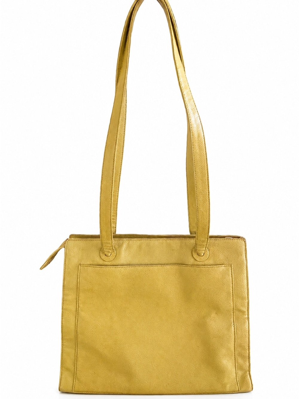 CHANEL CC Caviar Leather Zip Tote Shoulder Gold Beige Large - Picture 3 of 16